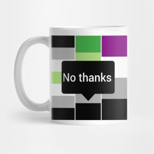 "No thanks" pride Mug